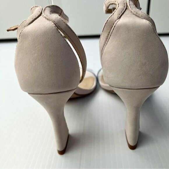 Schutz Womens neutral May Ankle Strap Open Toe Heels Womens Size 7.5 - Picture 11 of 16